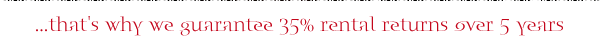 guaranteed 35% returns over 5 years